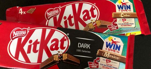 A chance to win a £200 Virgin Experience Day voucher every hour when you buy promotional Nestlé chocolate bars or sweets!