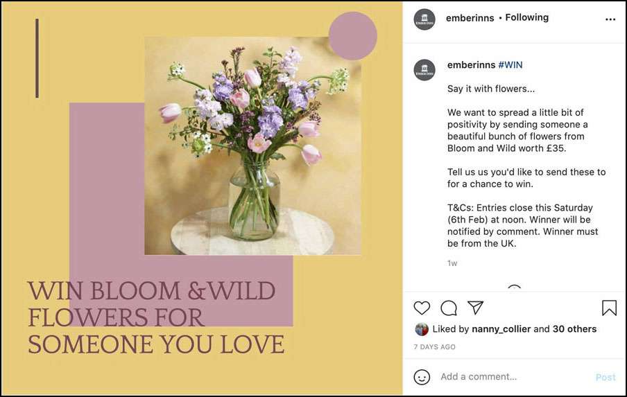 Instagram giveaway tips