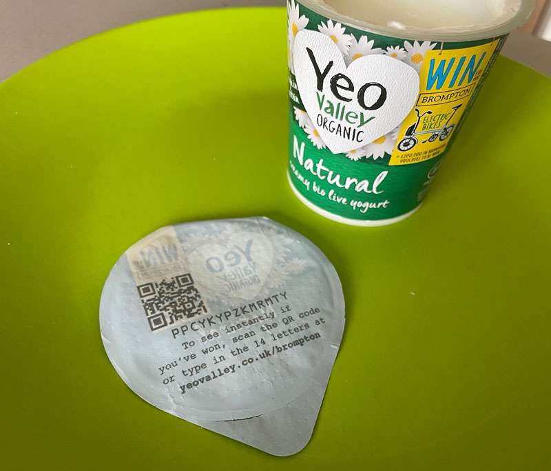 Yeo Valley Competition Code
