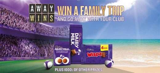 Cadbuey Away Wins - win a family trip to a Premier League away match
